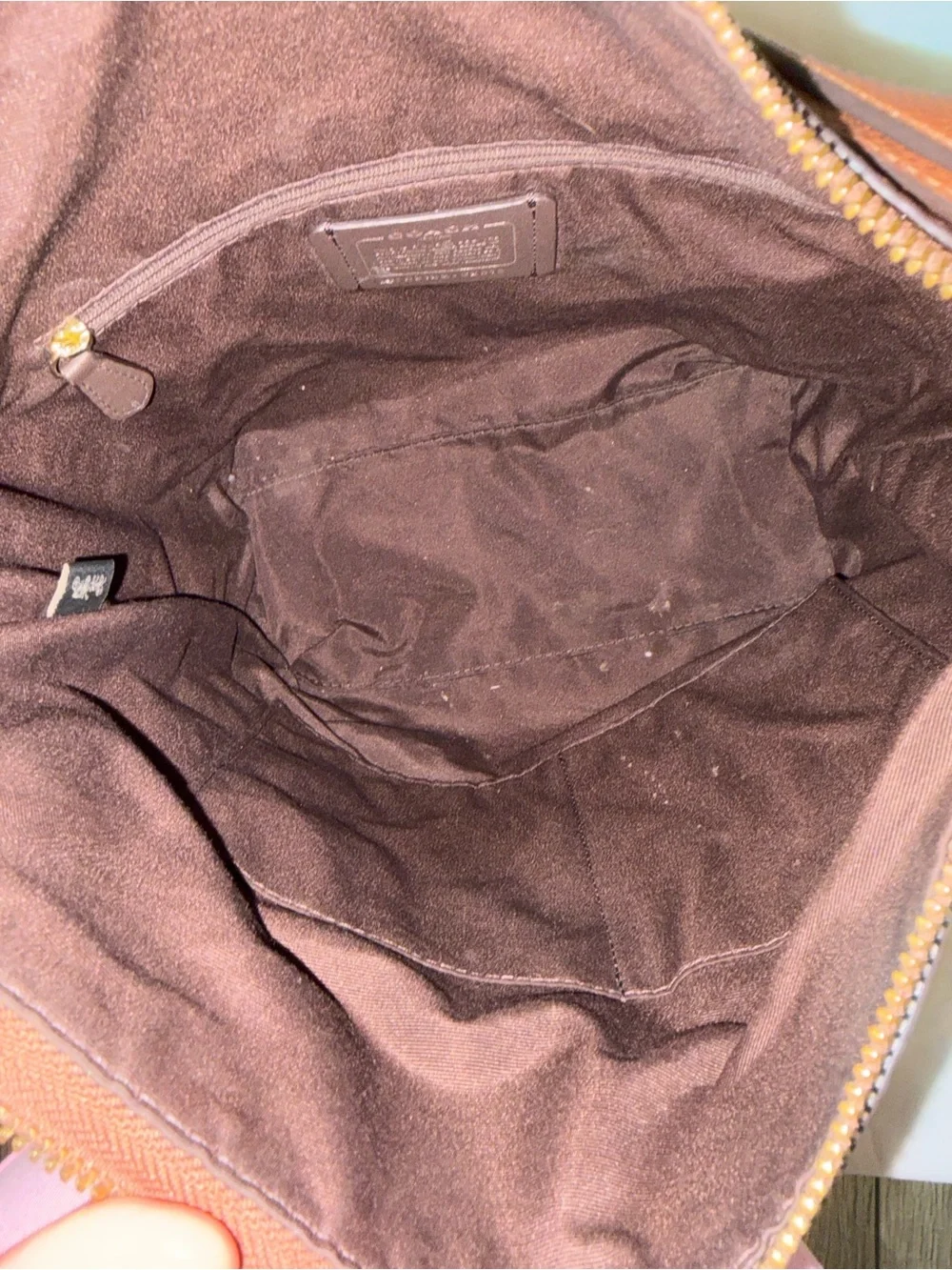 Coach C2818 Val Duffle Bag Gold/Redwood